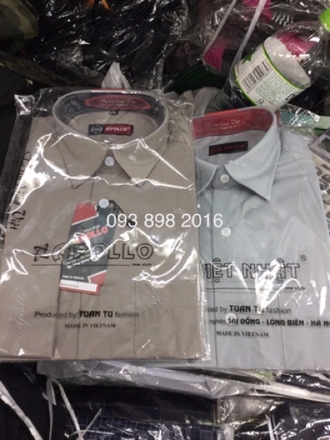 Áo Sơ Mi hè ngắn tay Nam Trung Niên nhiều màu