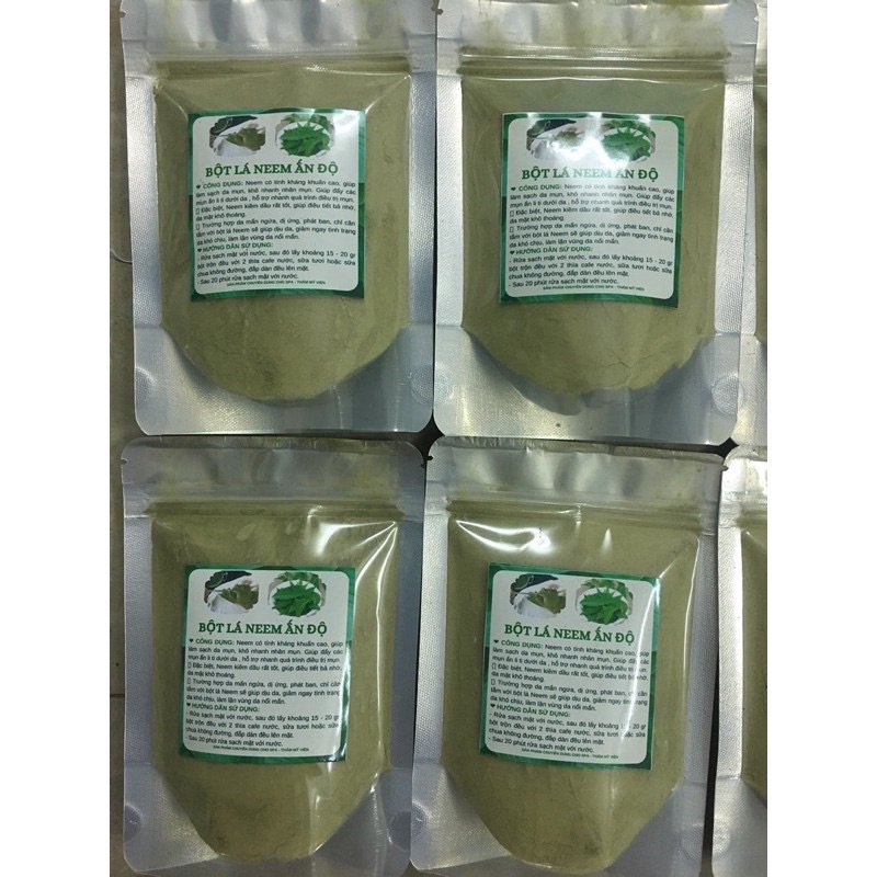 Bột lá neem 100gr handmade