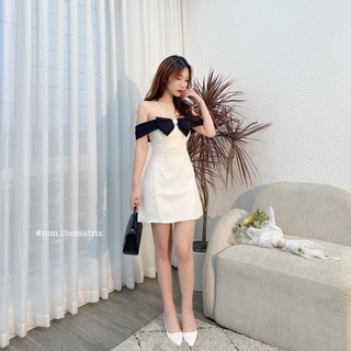 Váy nơ trễ vai (ảnh thật tự chụp)
