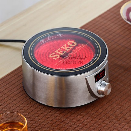 Bếp điện hồng ngoại mini nhỏ gọn dùng pha trà cà phê cafe Moka bialetti Q9A