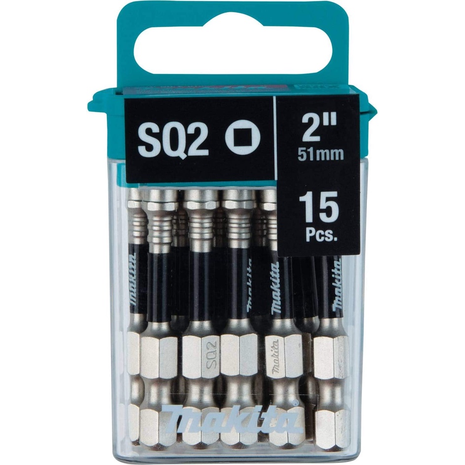 Hộp 15 Mũi Vít Đầu Vuông MAKITA SQ2 &amp; T25 Chính Hãng
