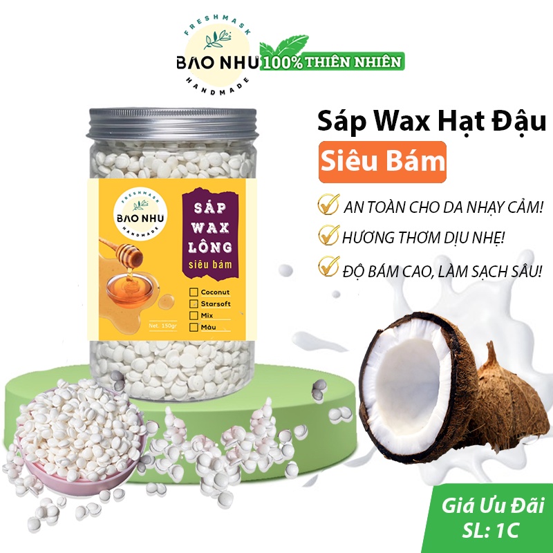 Sáp Wax Lông Nóng Siêu Bám Lông Dạng Hạt Đậu