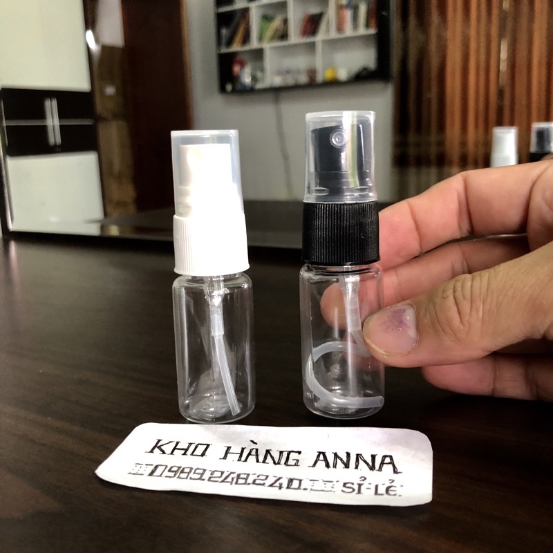 SET 50 Lọ Chai thủy tinh cao 10ml đầu xịt sương chiết nước Hoa ( giá sỉ)- Chai hủ lọ nhỏ trong suốt đựng xịt mẫu thử