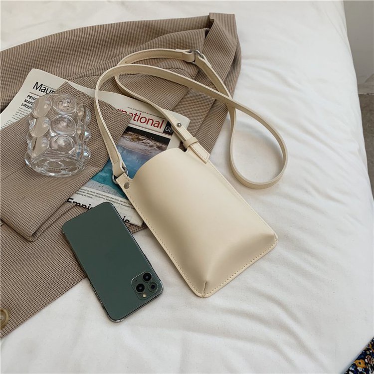 Túi đeo chéo mini đựng điện thoại thiết kế đơn giản thời trang mùa thu 2021 tùy chọn màu sắc