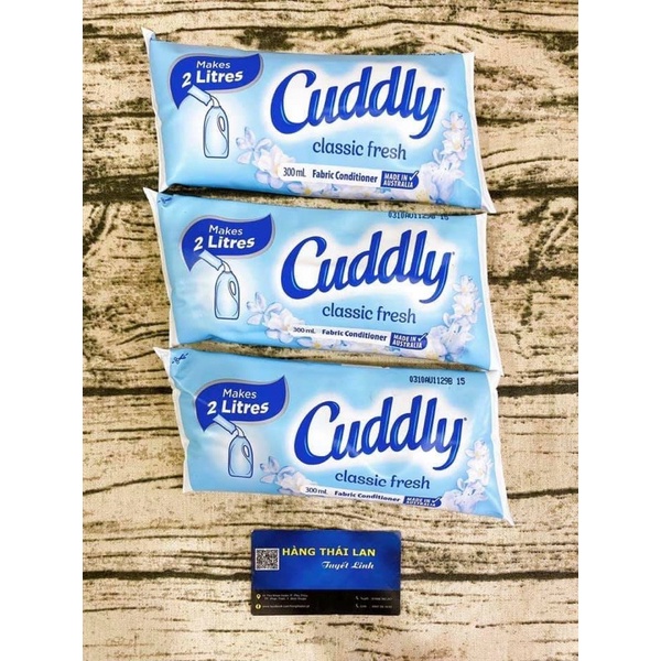 Nước xả vải Cuddly xanh dương 300ml (Úc)