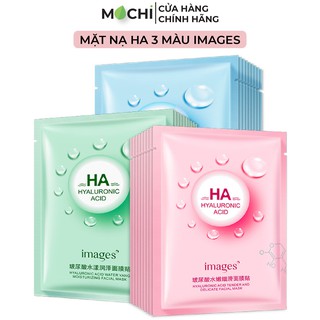 Mặt Nạ Giấy Dưỡng Trắng Da Mụn Cấp Ẩm Thải Độc Mask ha images Trà, Tảo Biển Nâu, Hoa Hồng Nội Địa Trung MOCHI SHOP