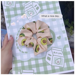 Dây cột tóc crunchies bơ nâu dễ thương