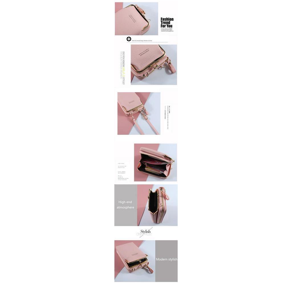 Túi Đeo Chéo Vai JASMIN NOIR Da PU Mini Sức Chứa Lớn Đựng Thẻ/Tiền Xu/Điện Thoại Tiện Lợi Khi Đi Du Lịch Cho Bạn Nữ