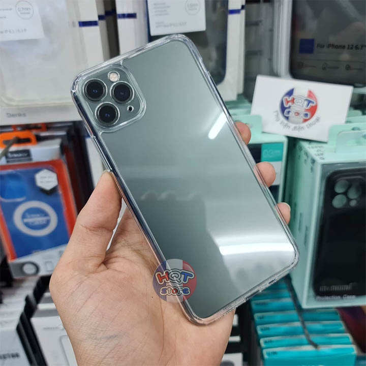 Ốp lưng kính trong suốt Likgus Crystal IP 11 Pro Max / 11 Pro / 11