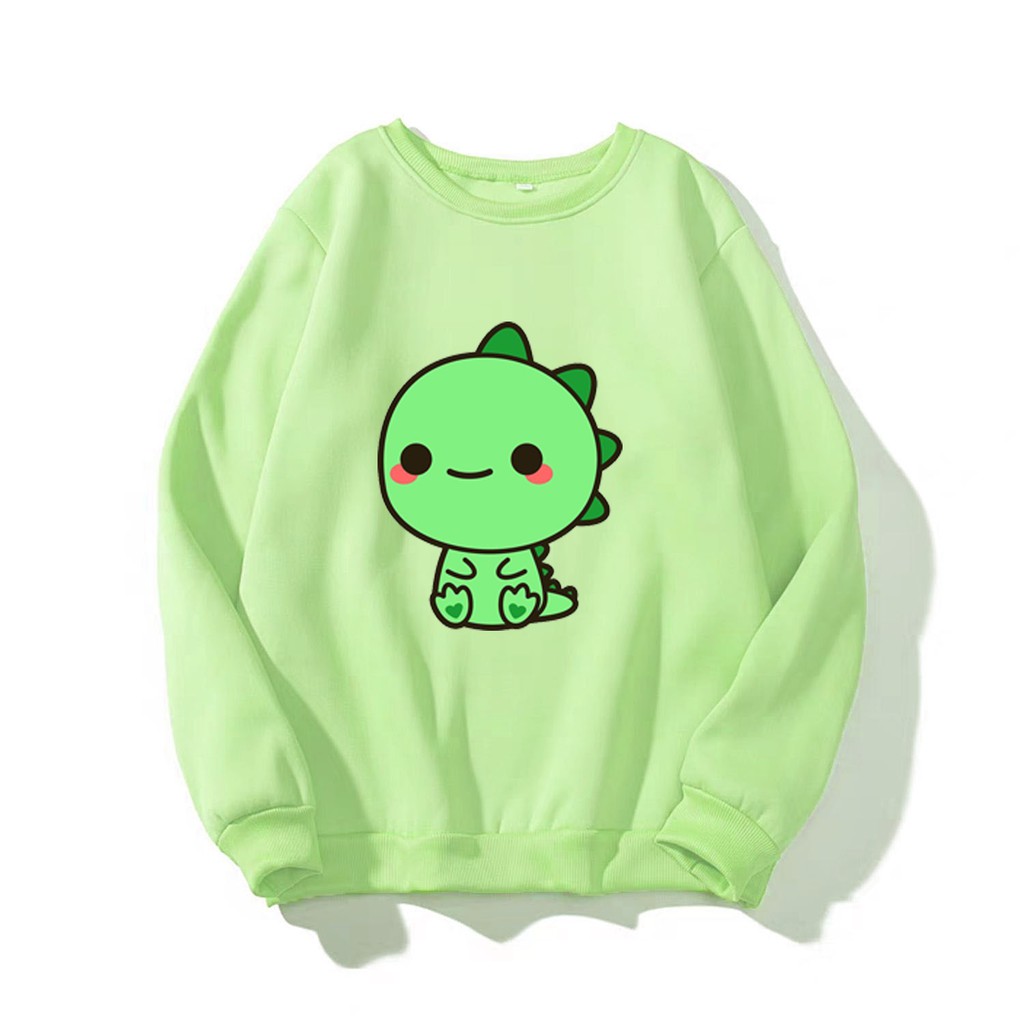 ÁO SWEATER IN KHỦNG LONG XANH (NHIỀU MÀU)
