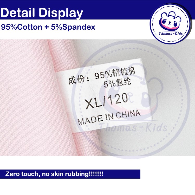 Bộ 5 Quần Lót Boxer Cotton Thoáng Khí Kháng Khuẩn Thoải Mái Cho Bé Gái 3-12 Tuổi