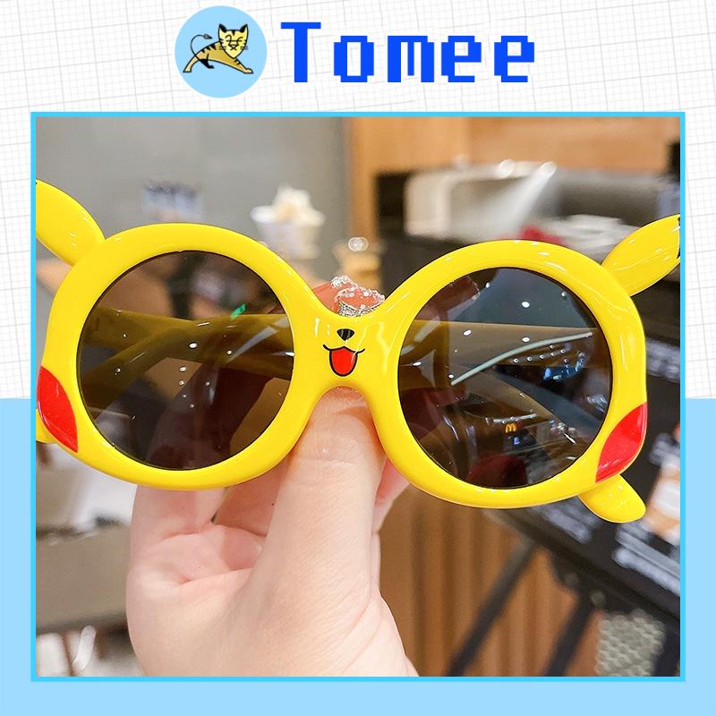 Kính râm cho bé chống tia UV phong cách người nhện picachu Kính mắt trẻ em