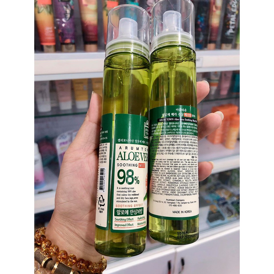 Xịt Khoáng Arumtown Aloe Vera Soothing Mist 118ml | BigBuy360 - bigbuy360.vn