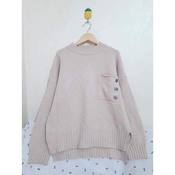 Áo len có túi 2hand A40