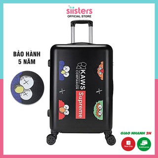 Vali Kéo Du Lịch Size 20 24 26 Inch In Hình Hoạ Tiết Hot Trend Phong Cách Hàn Quốc Bảo Hành 5 Năm