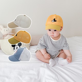 Bobora Phiên Bản Hàn Quốc Mickey Phong Cách Bé Trẻ Em INS Mũ Chống Nắng Dễ Thương Mũ Bóng Chày Mũ Lưới Thoáng Khí Mũ Chống Nắng