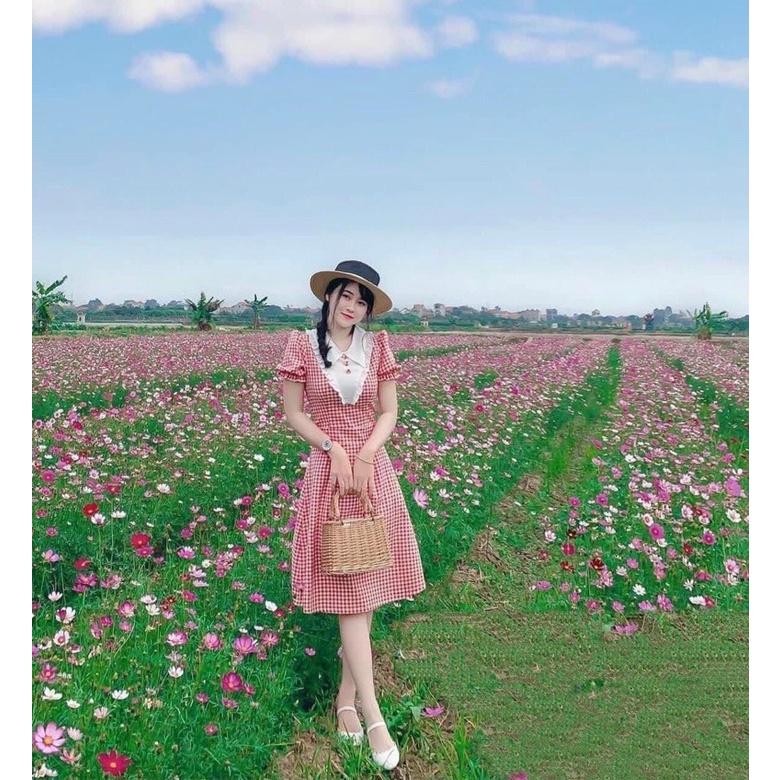 Giá sỉ Vải thô caro may đầm,váy,áo, trắng trí sự kiện,...