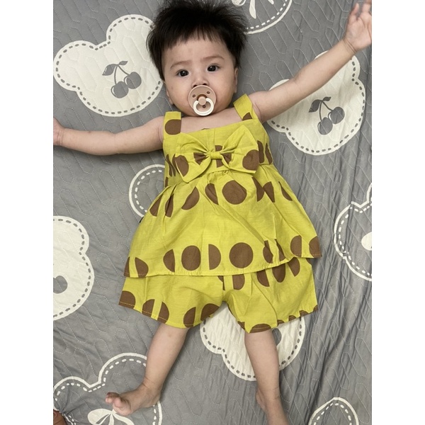 Bộ 2 Dây Cho Bé-Bộ Quần Áo 2 Dây Bé Gái