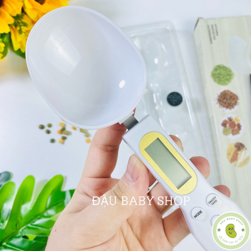 Cân điện tử tiểu ly dạng thìa đong gia vị, thực phẩm cho bé chính xác từ 0.1g