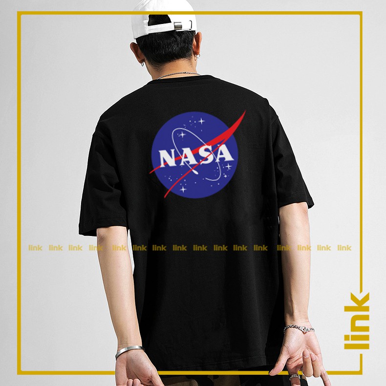 Áo thun unisex NASA cotton mềm mịn tay lỡ dáng rộng