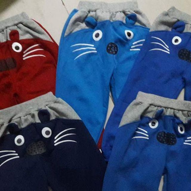 Combo Quần nỉ hình thú cho bé trai.