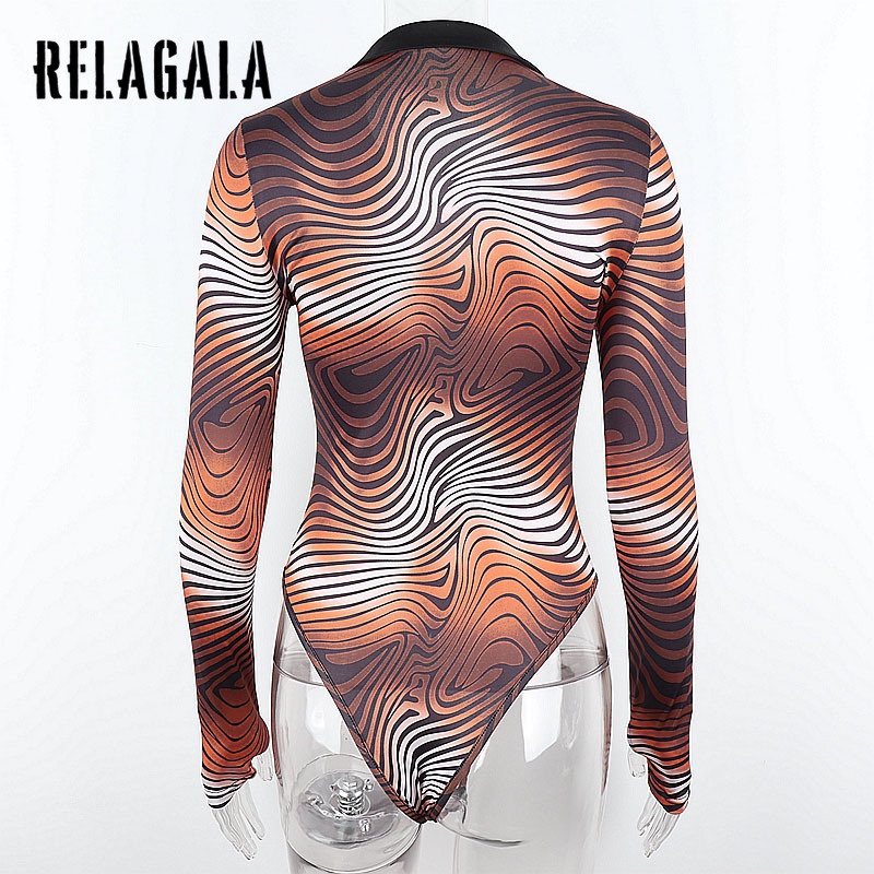 Jumpsuit Tay Dài Cổ Chữ V Kẻ Sọc Thời Trang Quyến Rũ Cho Nữ | BigBuy360 - bigbuy360.vn