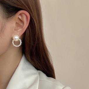 Set Khuyên Tai Dạng Kẹp Không Cần Lỗ Phong Cách Retro Hàn Quốc Cho Nữ