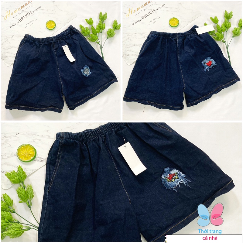 Quần đùi bé gái freesize từ 48kg-55kg quần short jean bé gái - QG50