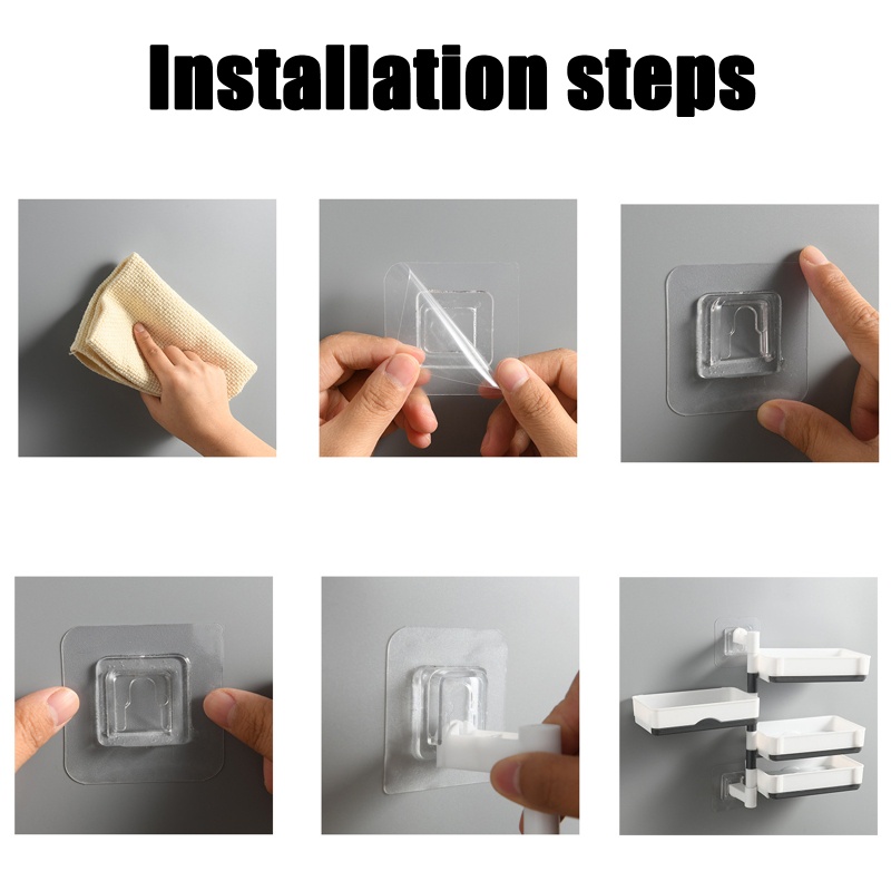 Giá Đỡ Xà Phòng 4 Tầng Gắn Tường Nhà Tắm Tiện Lợi