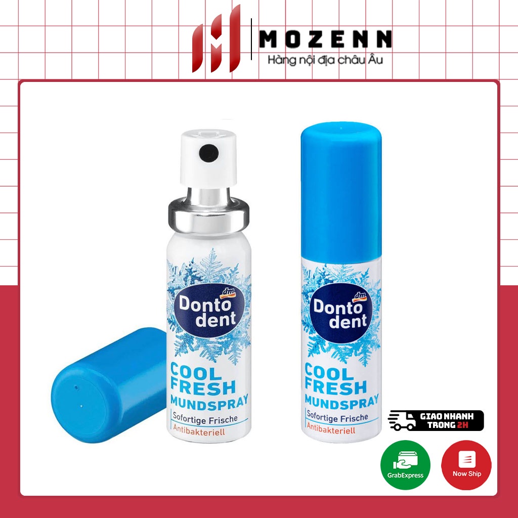 Xịt thơm miệng Dontodent cool fresh 15ml cho hơi thở tự tin tỏa sáng