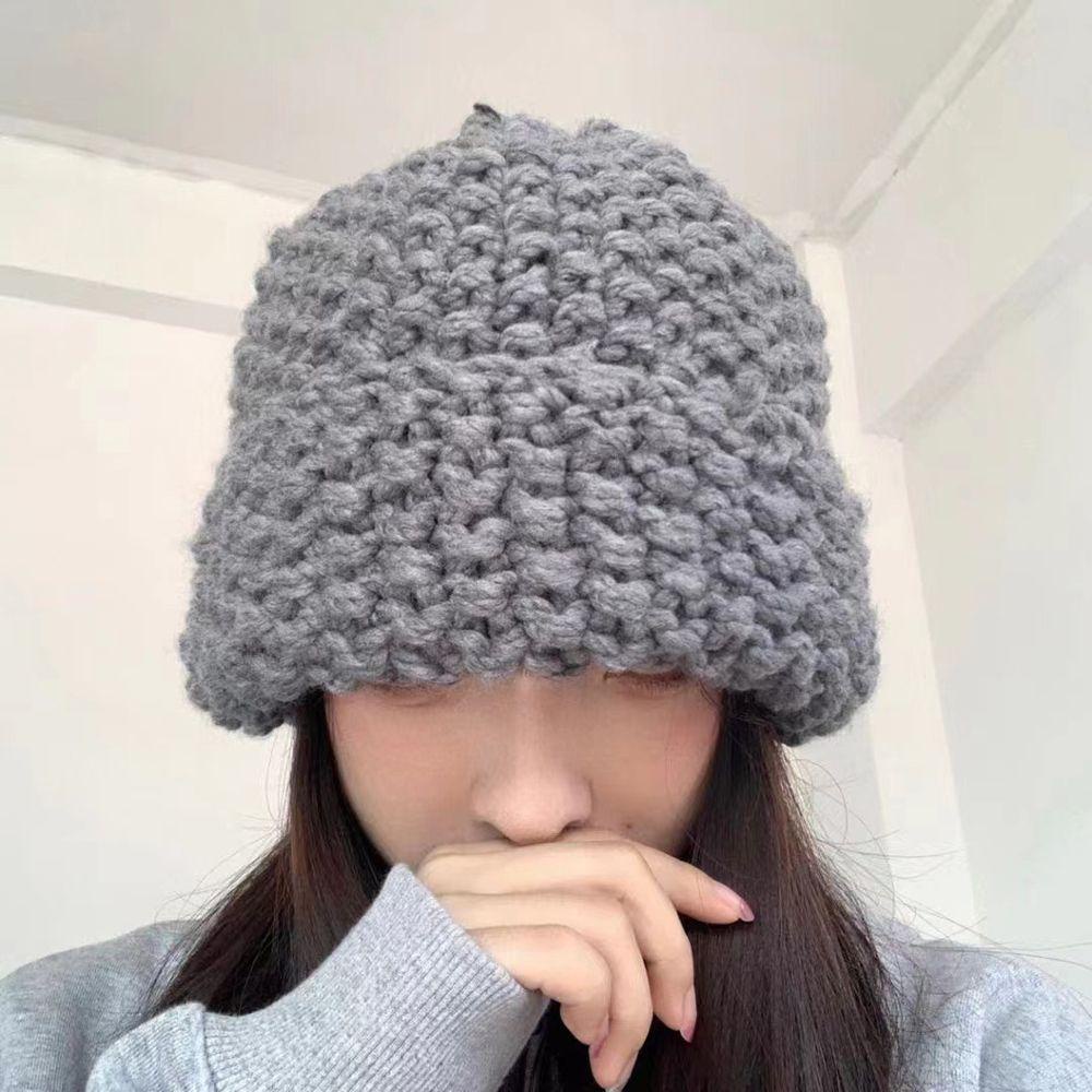 Mũ Len Dệt Kim Thời Trang Thu Đông Dành Cho Nữ