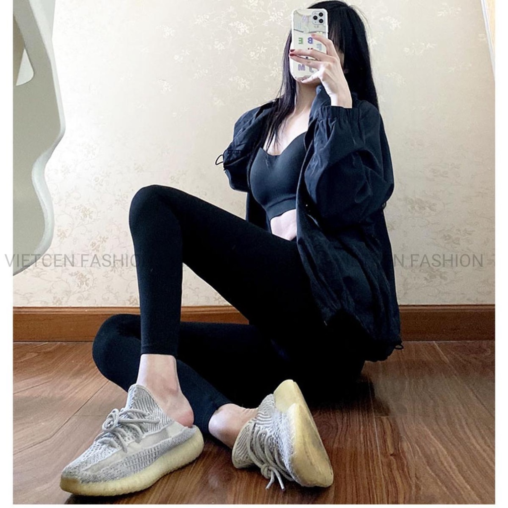 Quần Legging Dài Nữ Cạp Cao Co Giãn Tôn Dáng Thể Thao Tập Gym, Yoga Body Ôm Trẻ Trung Năng Động VIETCEN