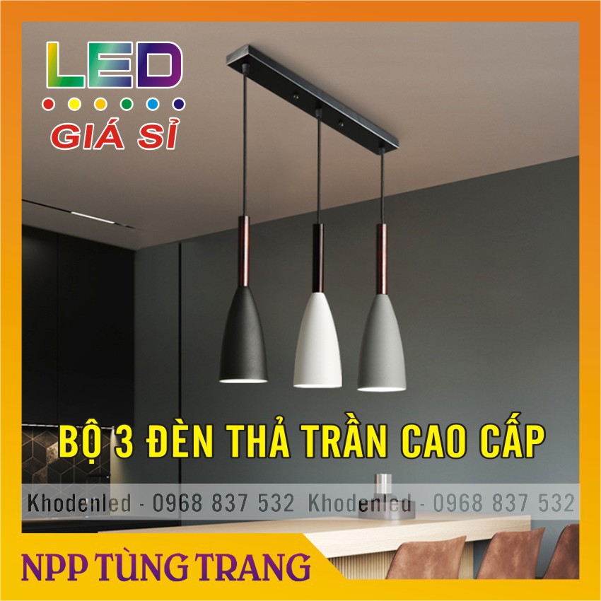BỘ 3 ĐÈN THẢ TRẦN CAO CẤP