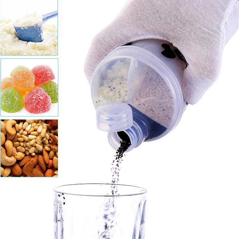 Hộp đựng bột pha sữa em bé dạng xoay được tiện lợi