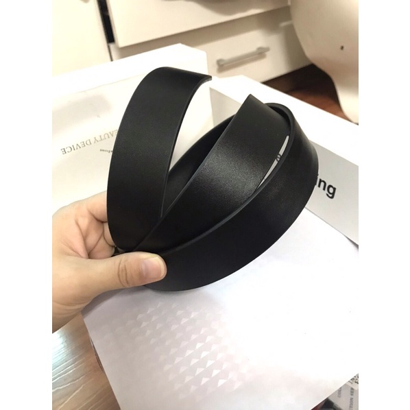 Dây lưng da bò nguyên miếng 35mm không kèm mặt nâu và đen GN2