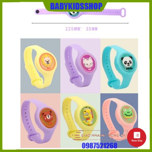 Đồng hồ silicon đeo tay chống muỗi phát sáng cho bé