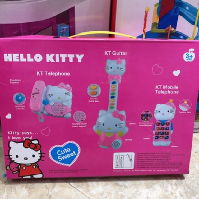 Bộ đồ chơi điện thoại - đàn hello kitty cho bé gái