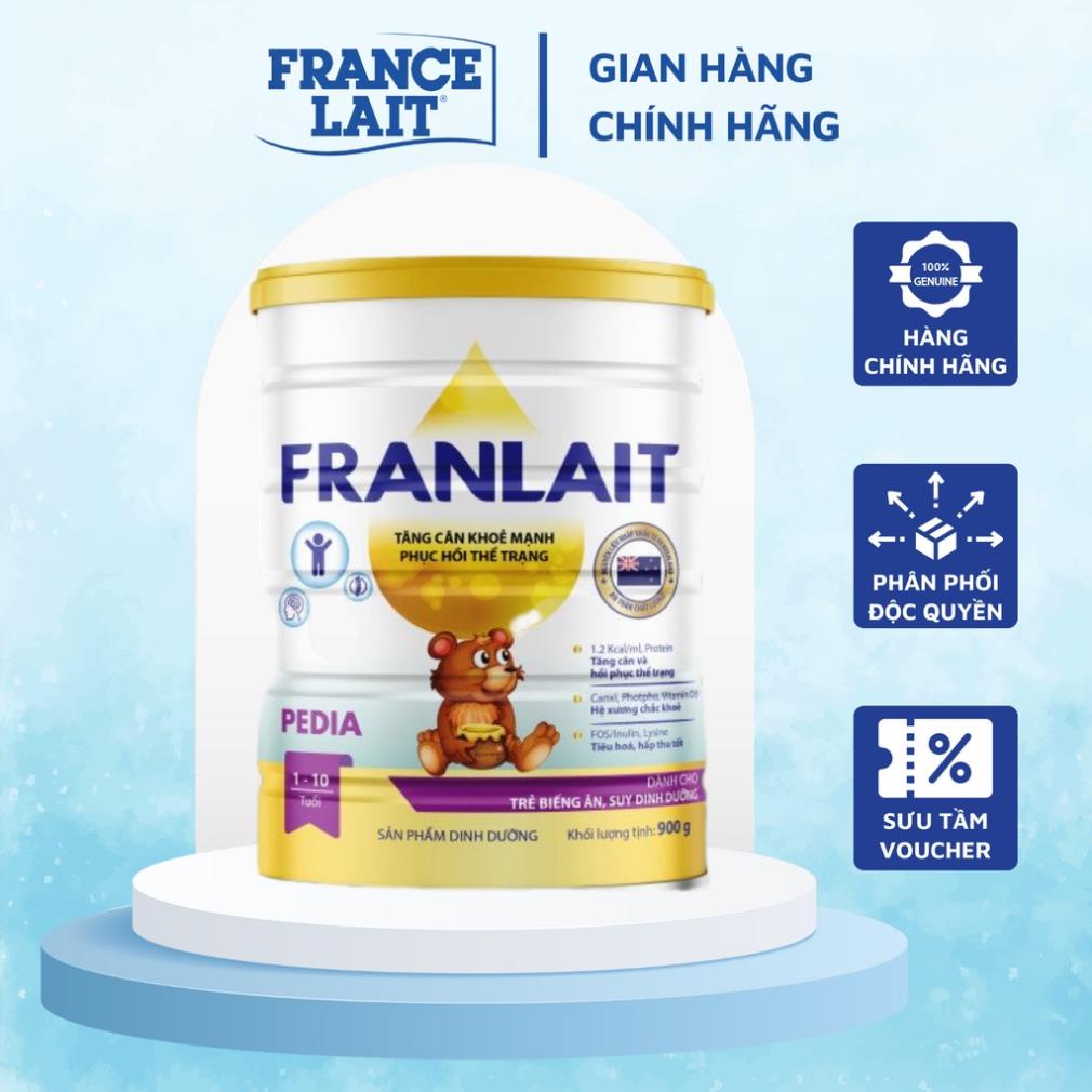 Sữa Franlait Pedia Bổ Sung Dinh Dưỡng Giúp Tăng Cân Nhanh Chóng Dành Cho Trẻ Biếng Ăn Và Suy Dinh Dưỡng 900g 0
