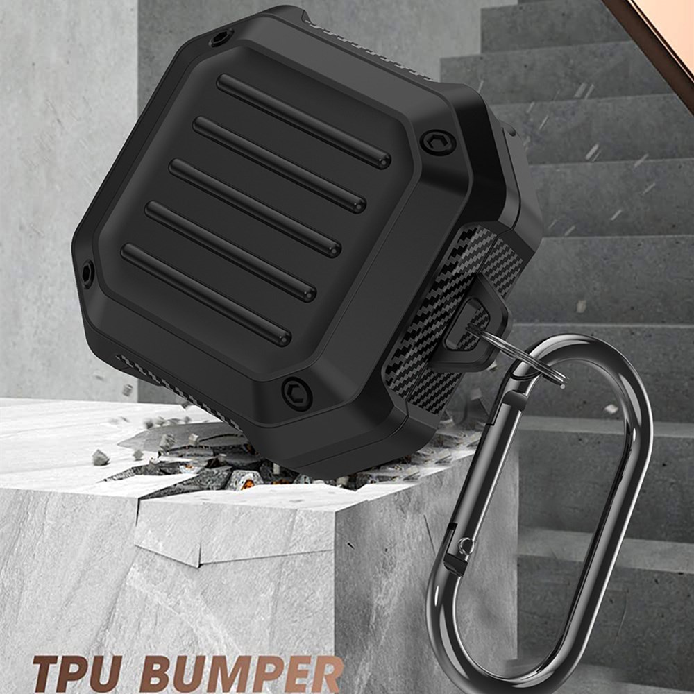 Vỏ bọc TPU silicon với móc khóa bảo vệ toàn diện cho hộp sạc tai nghe Samsung Galaxy Buds 2 / Buds Live / Buds FE / Buds2 Pro / Buds Pro