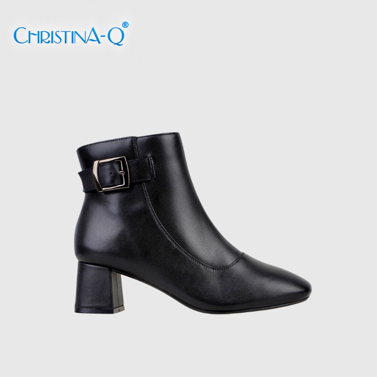 Giày boots nữ mũi vuông ChristinA-Q BOV009