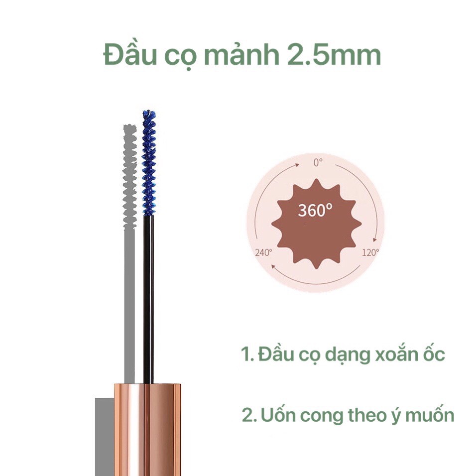 Chuốt mi ROTO nhiều màu làm cong mi dày mi chống lem tự nhiên 3D Naughty Mascara ROTO03 | BigBuy360 - bigbuy360.vn