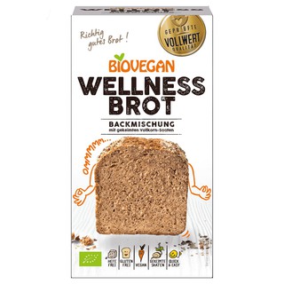 Bột làm bánh mỳ nướng hữu cơ Wellness Brot (ngũ cốc nảy mầm 10%) 320g - Biovegan