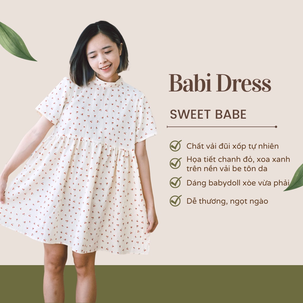 Babi Dress - Váy babydoll hoa nhí xinh xắn tiểu thư