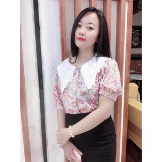 ÁO KIỂU HOA NHÍ DỄ THƯƠNG