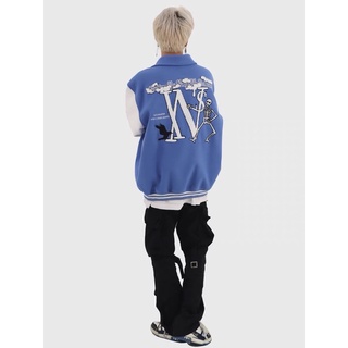 [HÌNH THẬT CUỐI] Áo khoác bomber varsity jacket form rộng