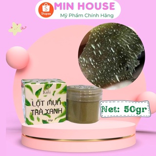 Hộp lớn bột lột mụn từ lá trà xanh tươi nguyên chất lột sạch mụn đầu đen ở mũi