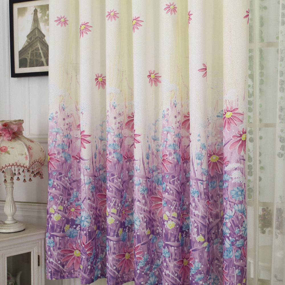 Rèm Cửa Vải Tuyn Họa Tiết Hoa 1m X 2m