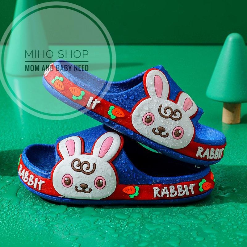 Dép Bánh Mì Quai Ngang Thỏ Rabbit Cao Cấp Dẻo Mềm Êm Chân Cho Bé Trai Bé Gái