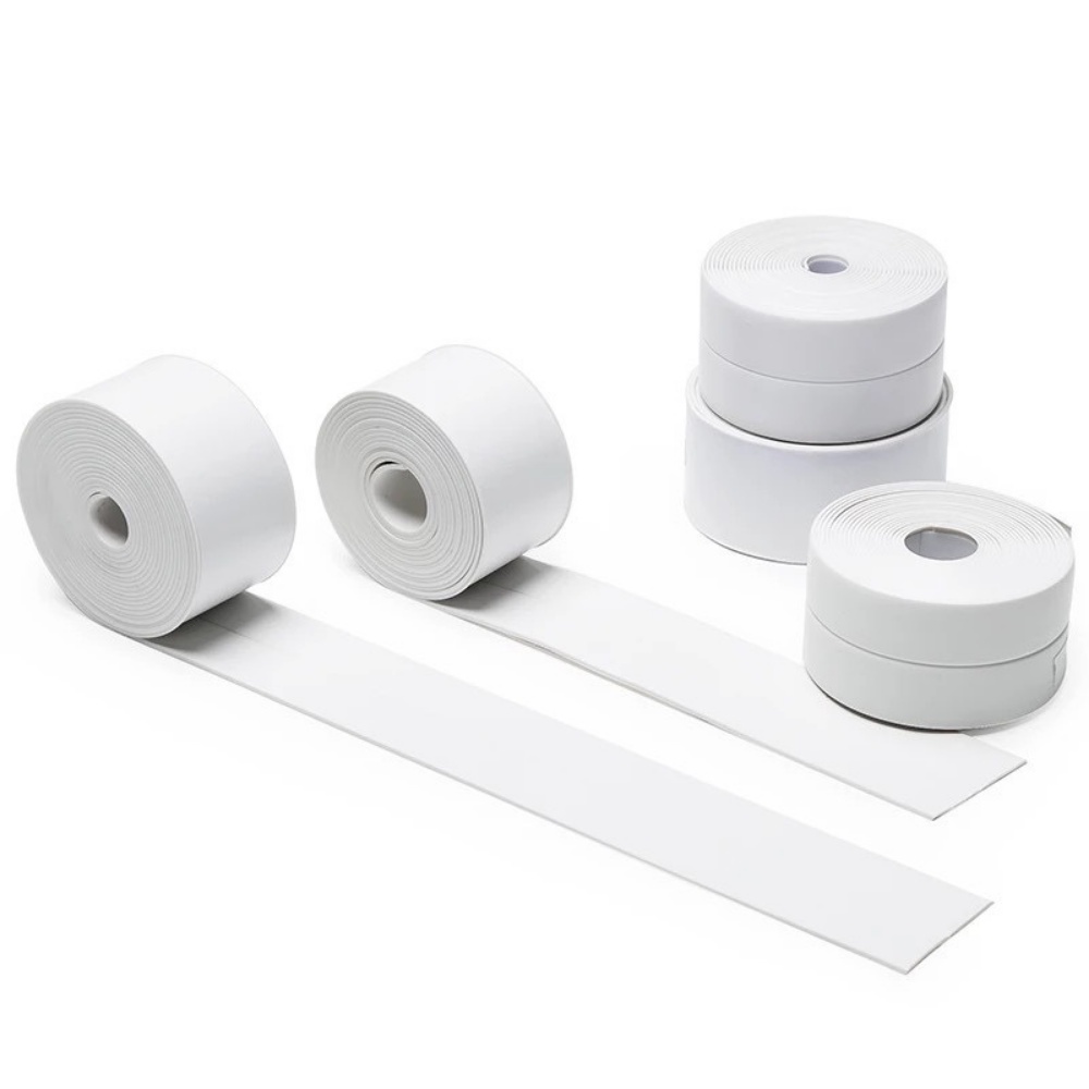 Cuộn băng keo chống thấm PVC tiện dụng dán viền bồn rửa chén phòng tắm tiện lợi chống ố vàng nấm mốc khe hở