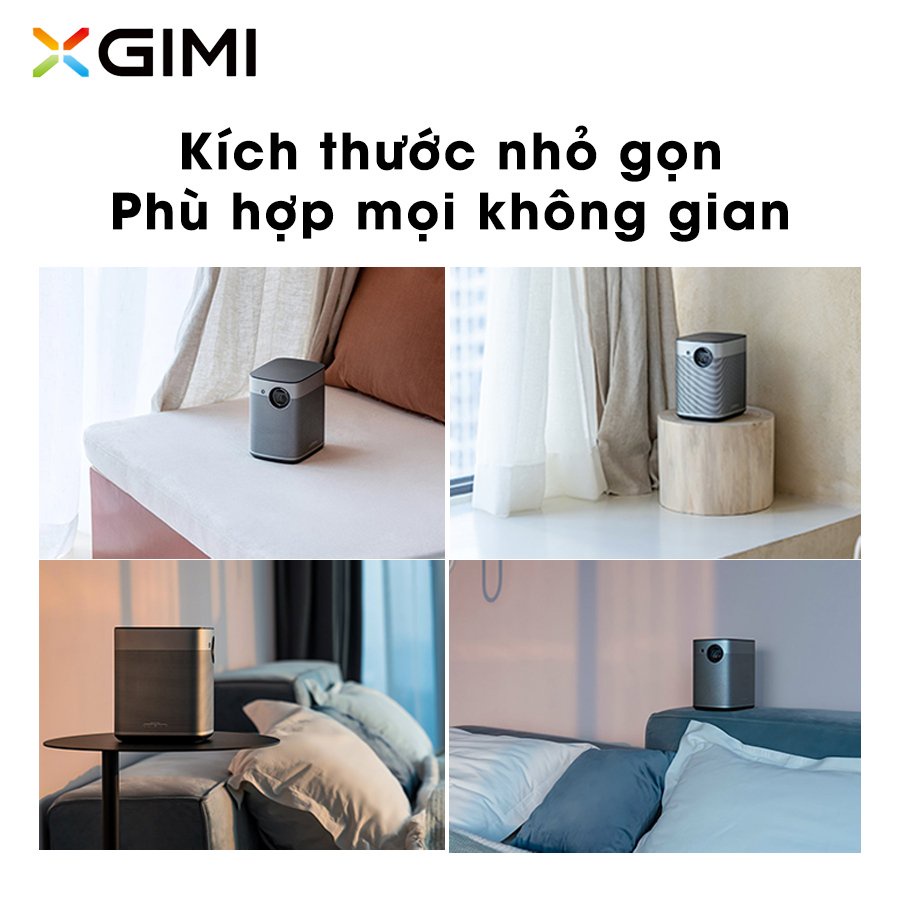 Máy chiếu mini Xgimi Halo Fullhd 1080p - hỗ trợ 4K HDR,công nghệ DLP, 3D độ sáng cao 800 Ansi lumens